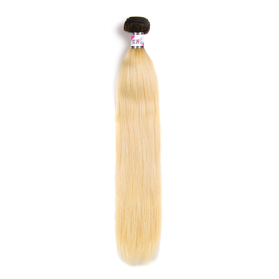 613 Black Root Ombre Virgin Human Hair Natural Straight Bundles 1/3/4 pcs